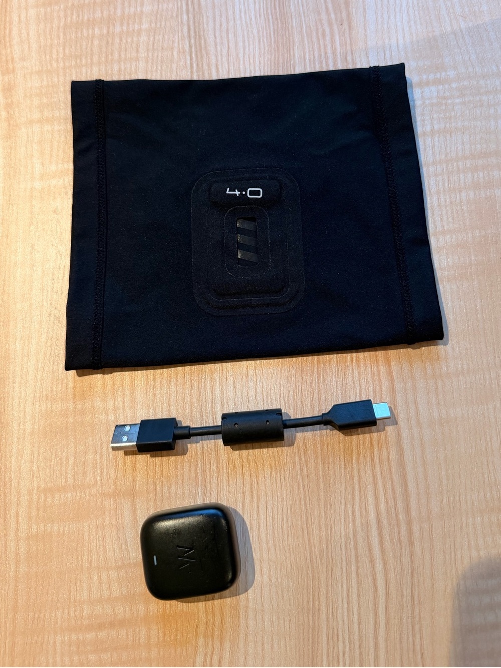 Black Whoop Sleeve (NWOT) with USB-C Adapter and Wireless Charger